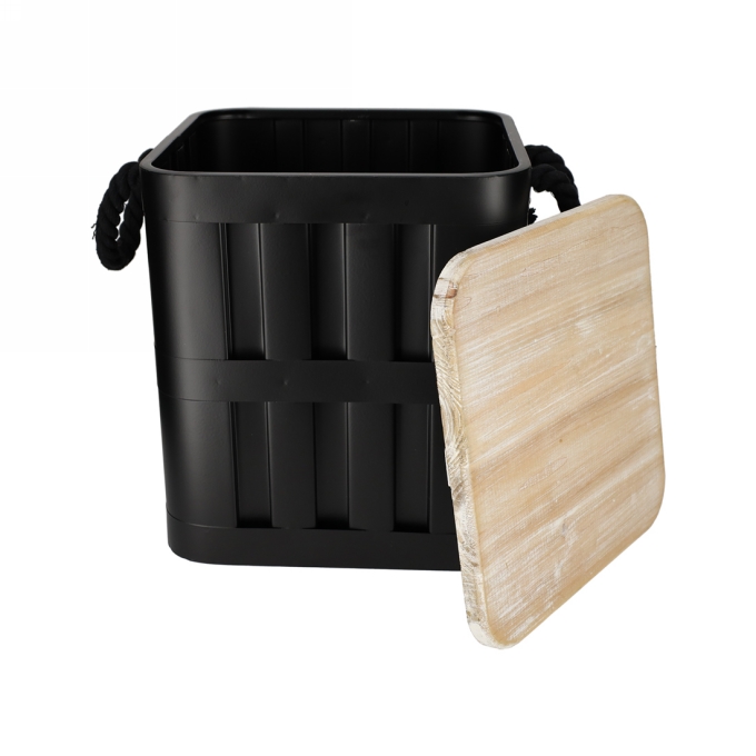 Jens Living Opbergbox Daan Zwart 30x30x34.5cm 1stuks Jens Living Opbergbox Daan Zwart 30x30x34.5cm 1stuks