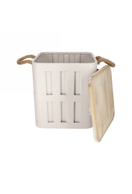 Jens Living Opbergbox Daan Grijs 30x30x34.5cm 1stuks Jens Living Opbergbox Daan Grijs 30x30x34.5cm 1stuks