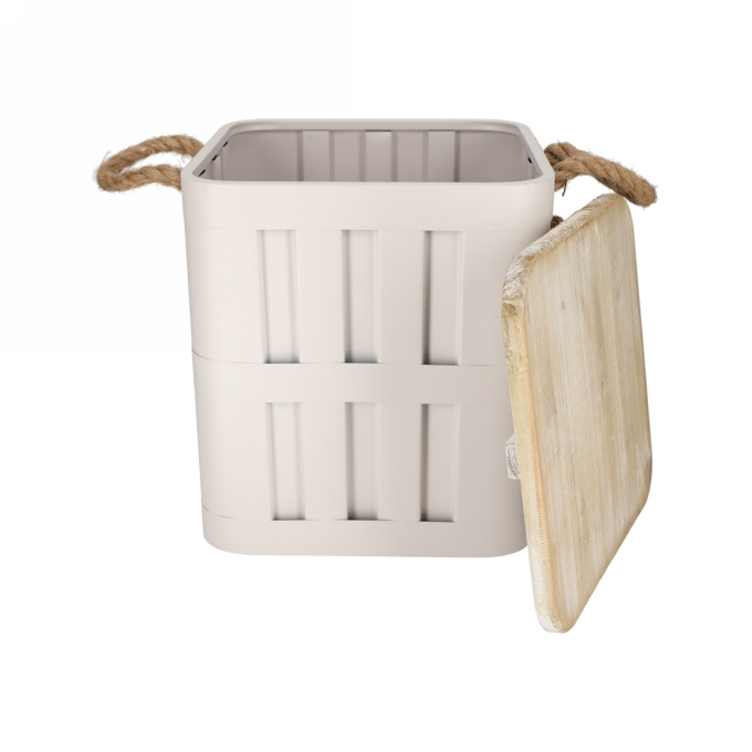 Jens Living Opbergbox Daan Grijs 30x30x34.5cm 1stuks