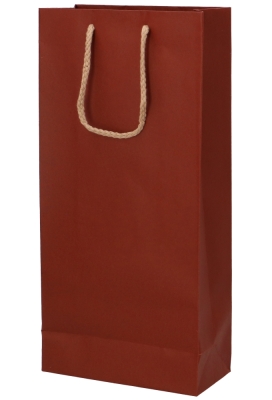 Wijntasjes Bottle 2 flessen Bordeaux Met Koord 17.5x8.5x37cm 12stuks