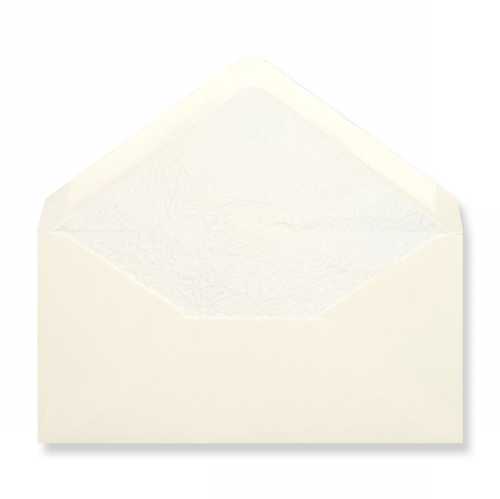 Luxe Enveloppen Dinant Creme & Wit 11x22cm 100stuks