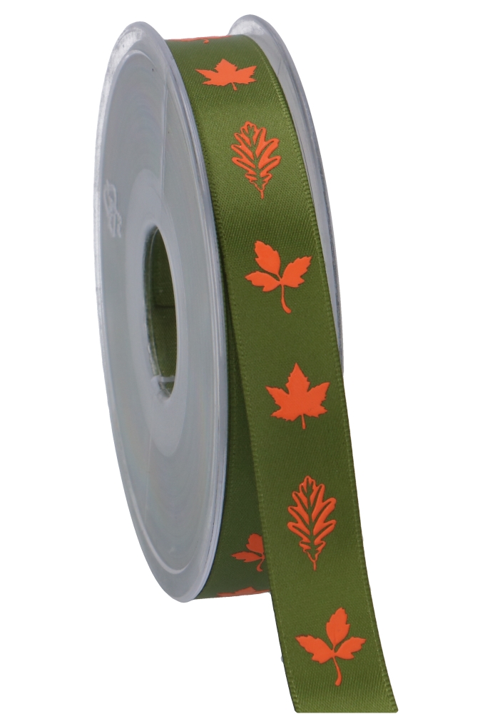 Kadolint Herfst Bladeren Olijf Groen & Terra 15mm x 25meter