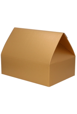 Geschenkdoos Draagbox Gold 33.5x23.5x25cm 30stuks