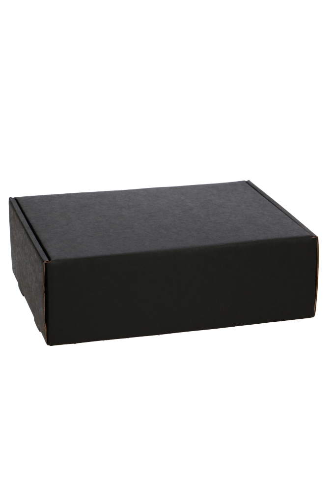 Verzenddoos Klepdoosje Budget Fast Zwart Mat 25.5x20x8cm 10stuks