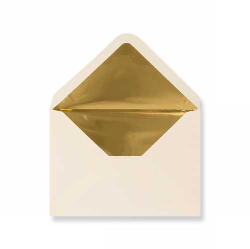 Luxe Enveloppen Dinant Creme & Goud 11.4x16.2cm 100stuks