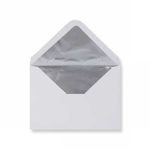 Luxe Enveloppen Dinant Wit & Zilver 11.4x16.2cm 100stuks