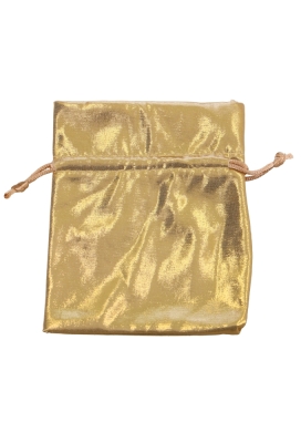 Luxe Kadozakjes Gold Metallic Met Koord Middel 10x14cm 10stuks