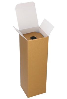 Luxe Wijndozen Vigo Goud Magnum 11.5x11.5x43cm 1fles 1.5liter 20stuks