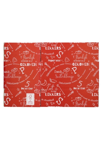 Sintgeschenkdoos Sint & Piet 31x20x14cm 15stuks