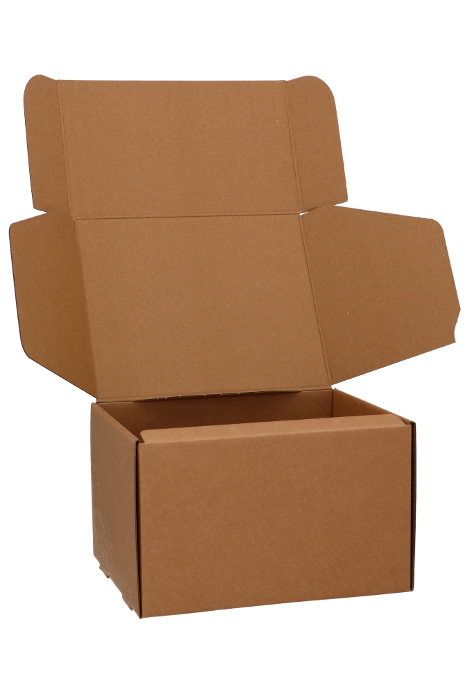 Verzenddoos Klepdoosje Budget Fast Naturel 25.5x20x15.5cm 30stuks