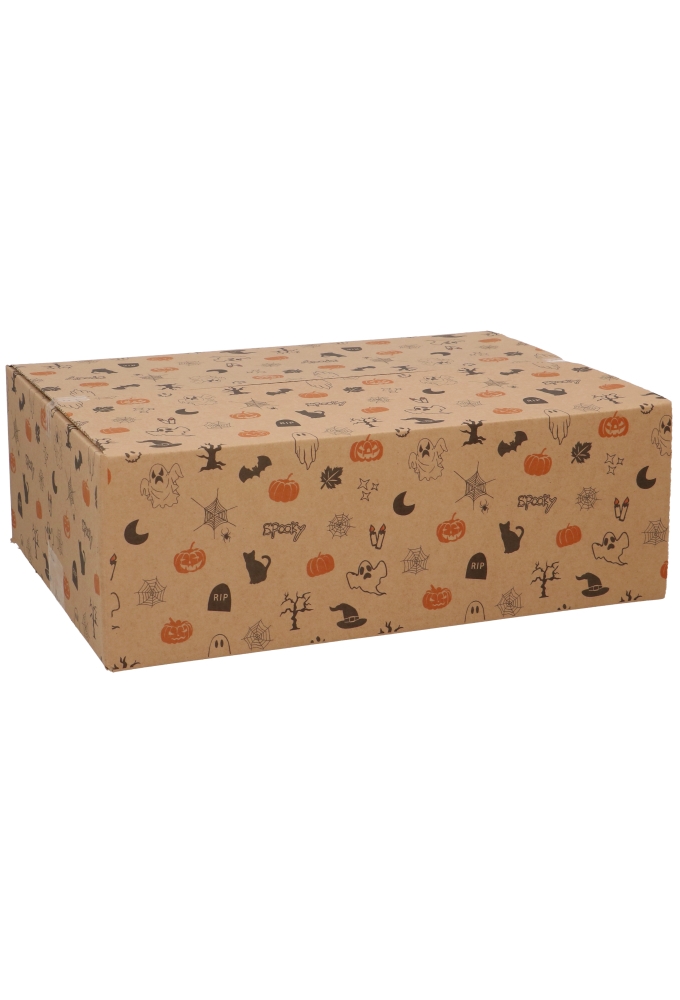 Geschenkdozen Spooky Halloween kraft 39x29x13cm 15stuks