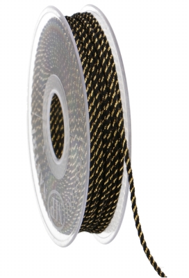 Kadolint Touw Black & Goud 2mm x 30meter