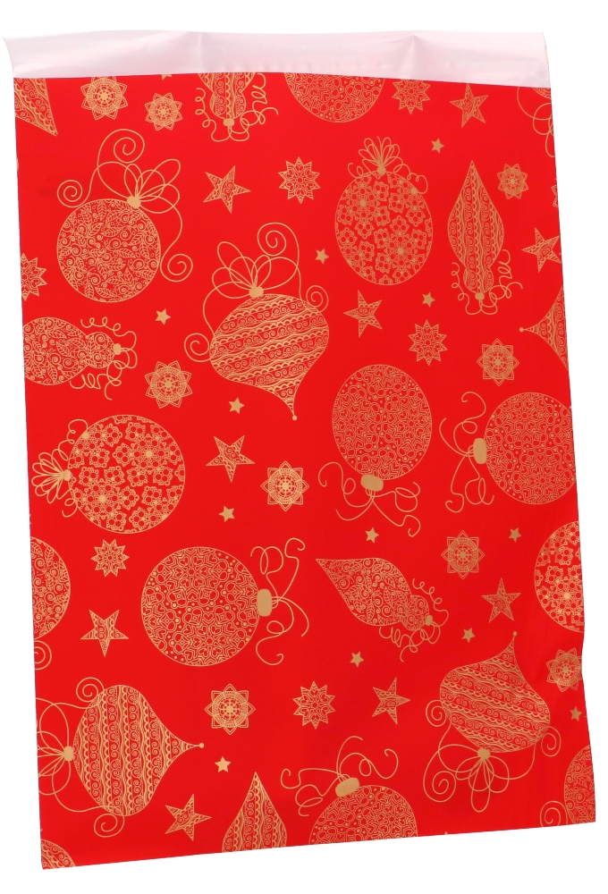 Kadozakjes Folie Mita Plakstrip Kerst Magie Rood 25x33.5+3cm 100stuks