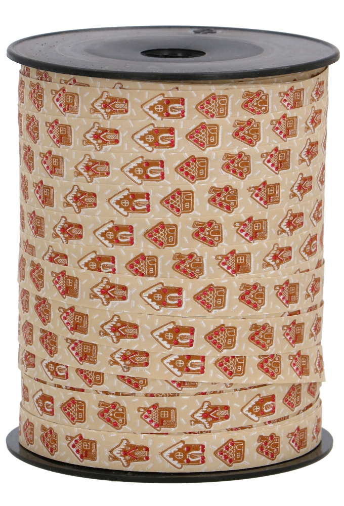 Kerst Krullint Koekhuisjes Beige 10mm x 250 meter OP IS OP Kerst Krullint Koekhuisjes Beige 10mm x 250 meter OP IS OP