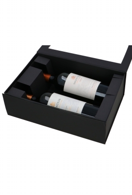 Wijn Magneetdozen New York FSC® Zwart Mat & Venster 33x22x10cm 25stuks