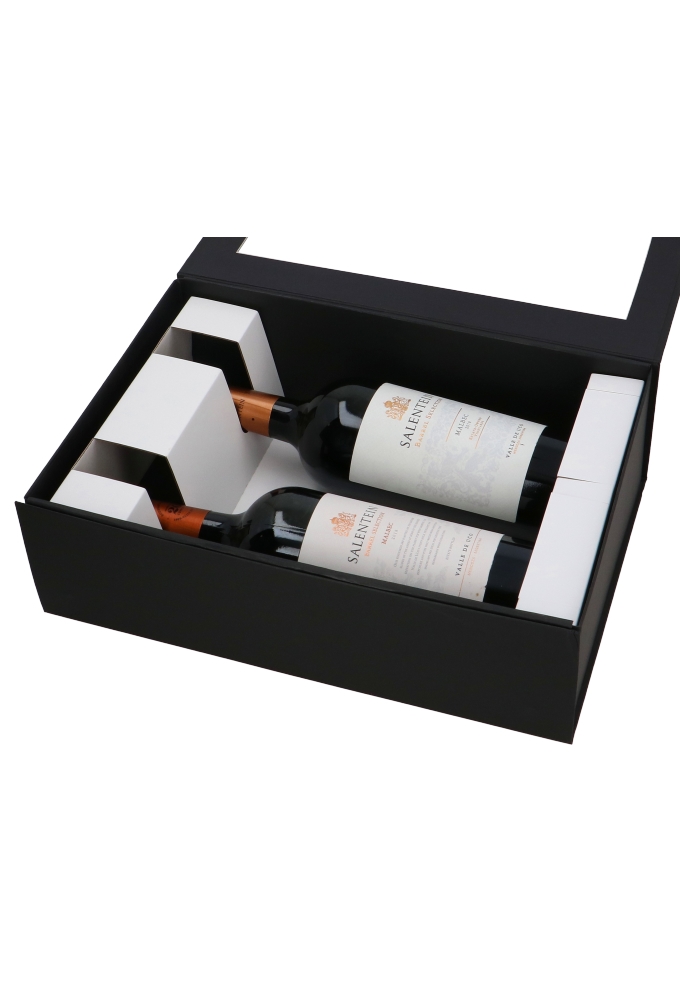 Wijn Magneetdozen New York FSC® Zwart Mat & Venster 33x22x10cm 25stuks