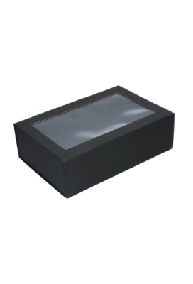 Wijn Magneetdozen New York FSC® Zwart Mat & Venster 33x22x10cm 25stuks