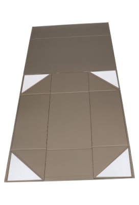 Wijn Magneetdozen New York Mat Taupe 33x22x10cm Inlay voor 2fl 25stuks