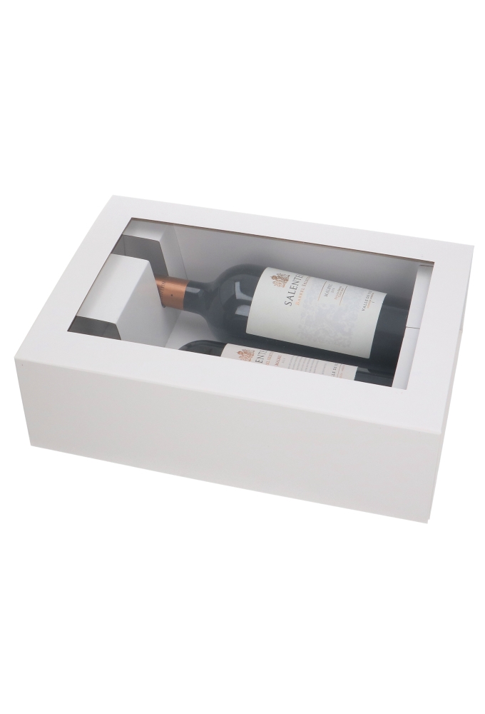 Wijn Magneetdozen New York FSC® Wit Mat & Venster 33x22x10cm 25 stuks