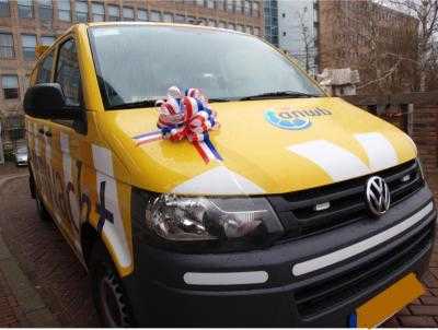 Strik Nederland Rood.Wit.Blauw Doorsnee 27cm lint 6.8cm 1stuks