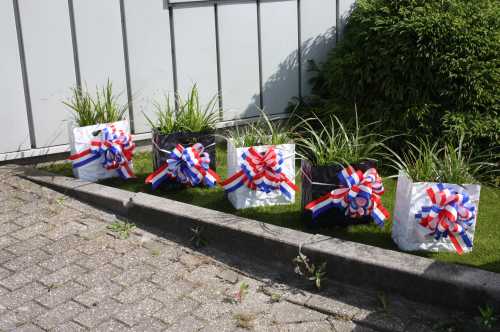 Strik Nederland Rood.Wit.Blauw Doorsnee 27cm lint 6.8cm