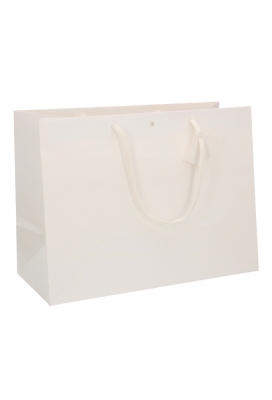 Kadotasjes Praag Line Wit Mat & Lintgleuf 39x18x29cm 10stuks