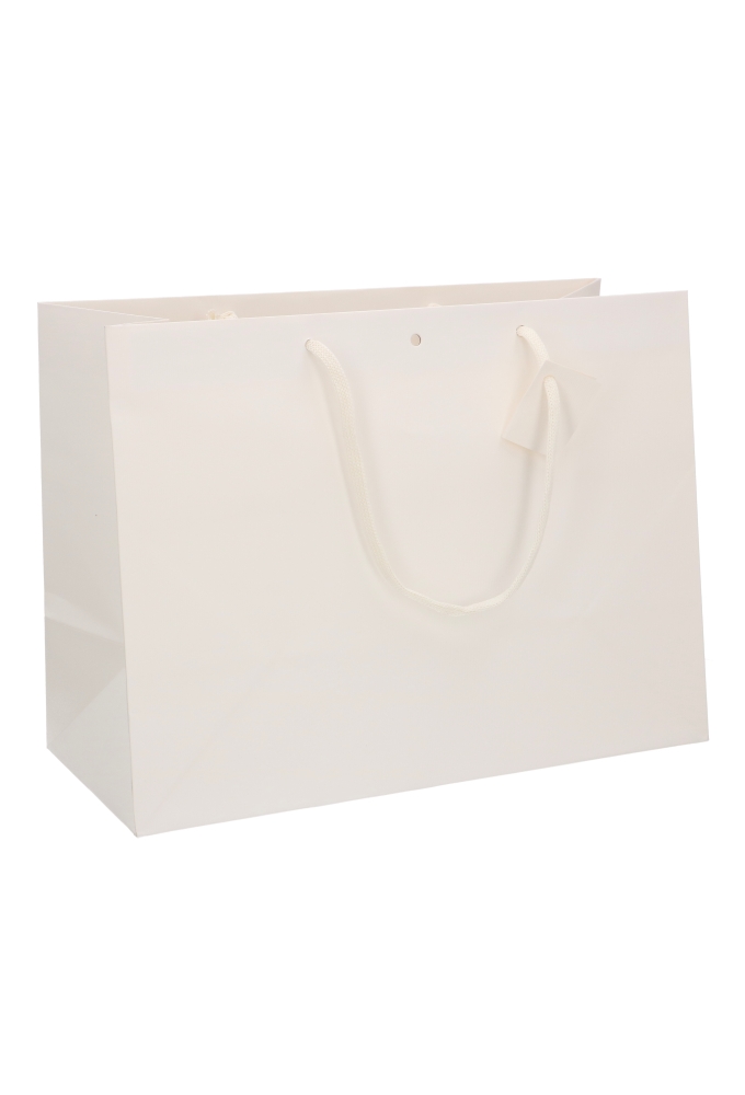 Kadotasjes Praag Line Wit Mat & Lintgleuf 39x18x29cm 10stuks