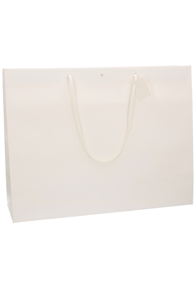 Kadotasjes Praag Line Wit Mat & Lintgleuf XXL Large 52x16x40cm 10st