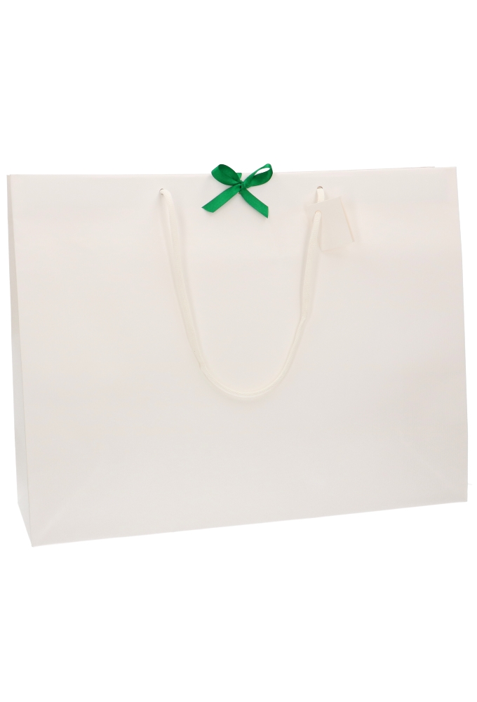 Kadotasjes Praag Line Wit Mat & Lintgleuf XXL Large 52x16x40cm 10st