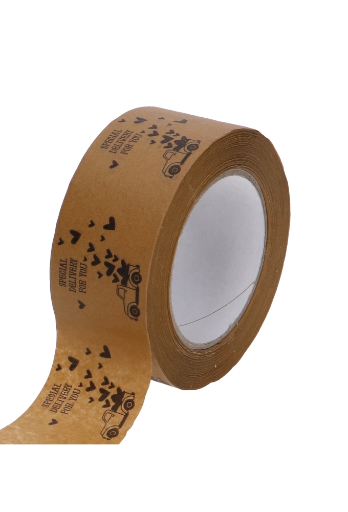 Bedrukt Papier Tape Bruin Special Delivery For You 50mm x 66 meter 1st