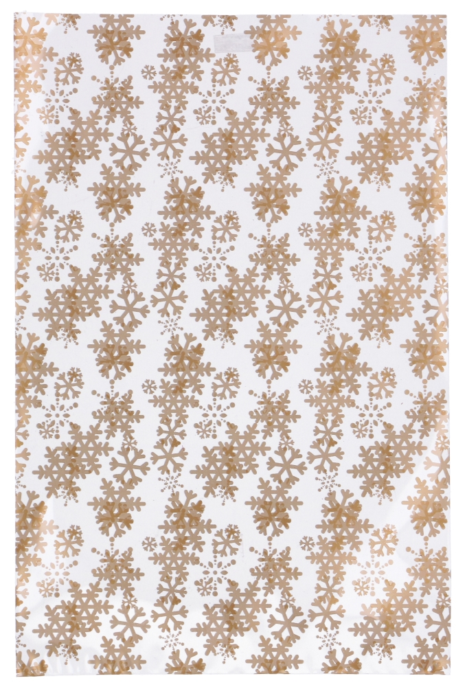 Cellofaan Zakjes Snow Gold 25x40cm 50stuks