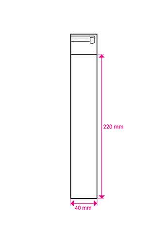 Cellofaan Zakjes Transparant Met Plakstrip 220x40mm 500stuks