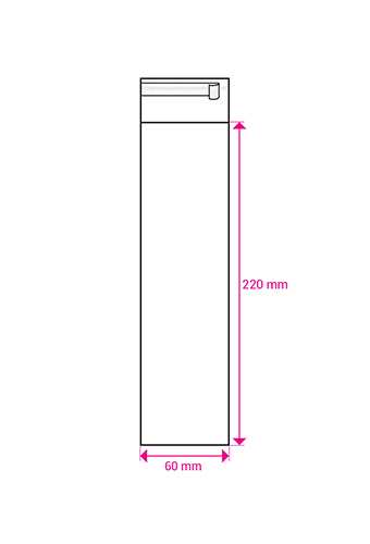 Cellofaan Zakjes Transparant Met Plakstrip 220x60mm 100stuks