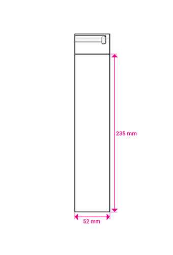 Cellofaan Zakjes Transparant Met Plakstrip 235x52mm 500stuks