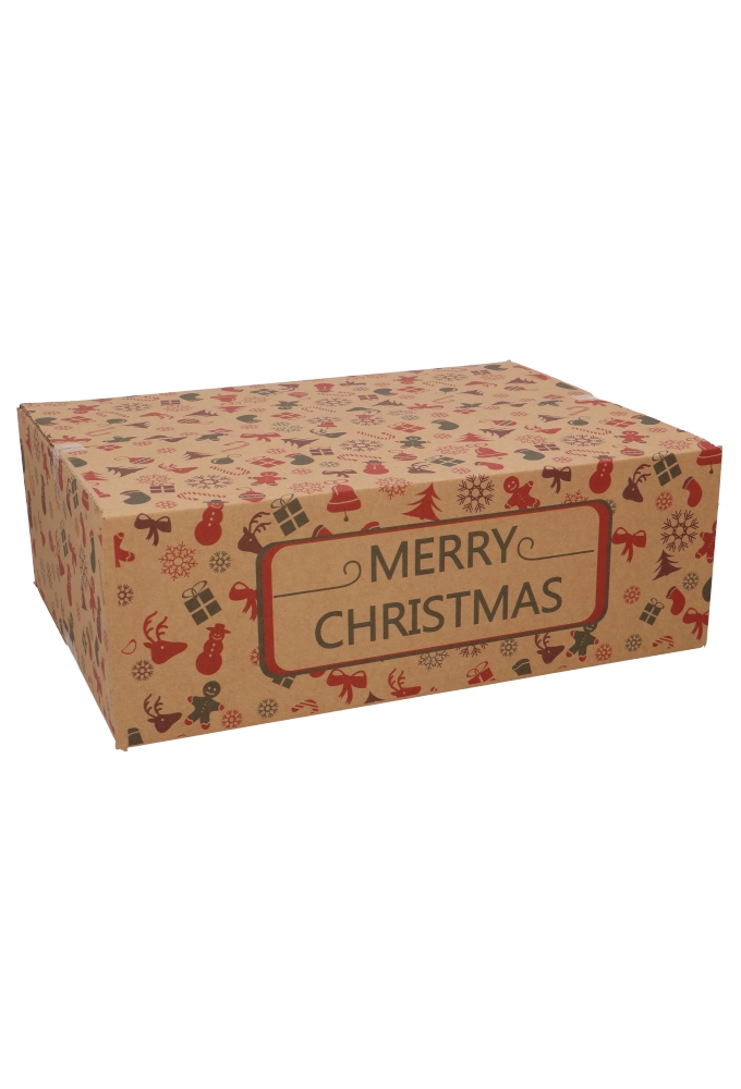 Kerstpakketdozen Merry Christmas 39x29x13cm 15stuks