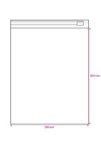 Cellofaan Zakjes Transparant Met Plakstrip 360x290mm 250stuks