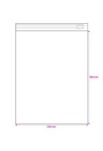 Cellofaan Zakjes Transparant Met Plakstrip 380x295mm 250stuks