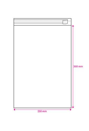 Cellofaan Zakjes Transparant Met Plakstrip 360x250mm 250stuks