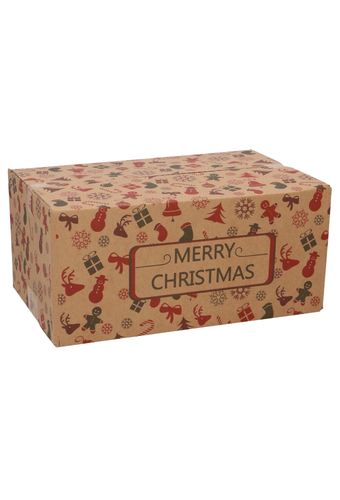 Kerstpakketdozen Merry Christmas 31x20x14cm 30stuks