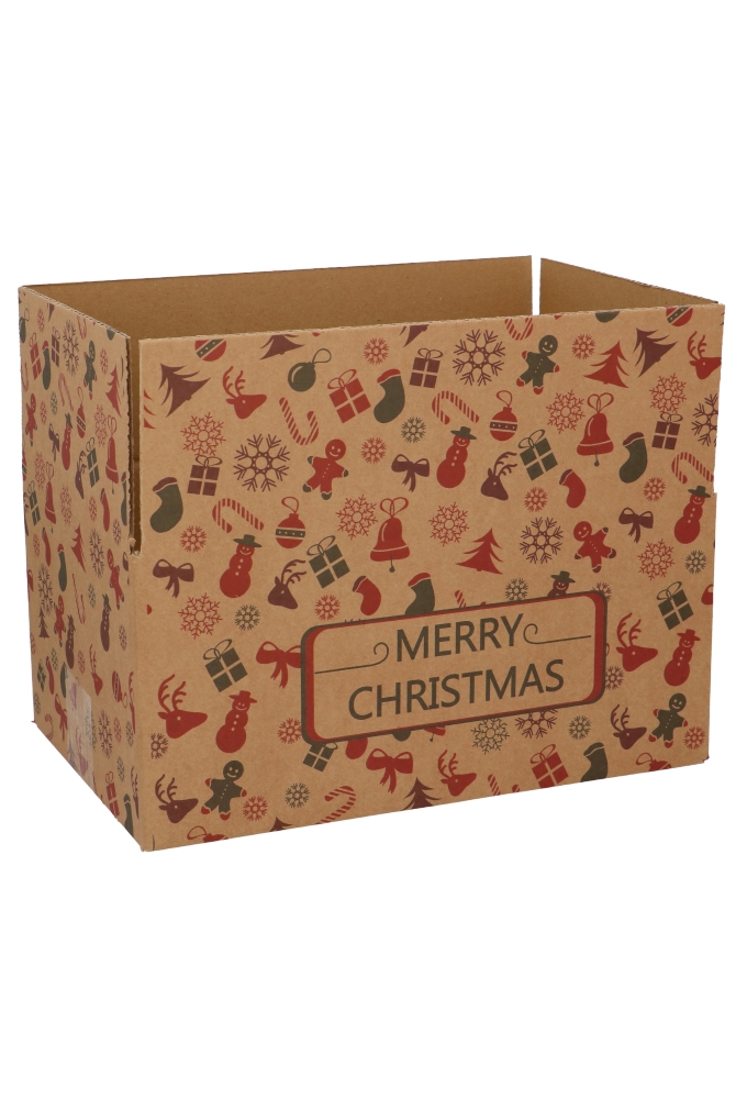 Kerstpakketdozen Merry Christmas 31x20x14cm 30stuks