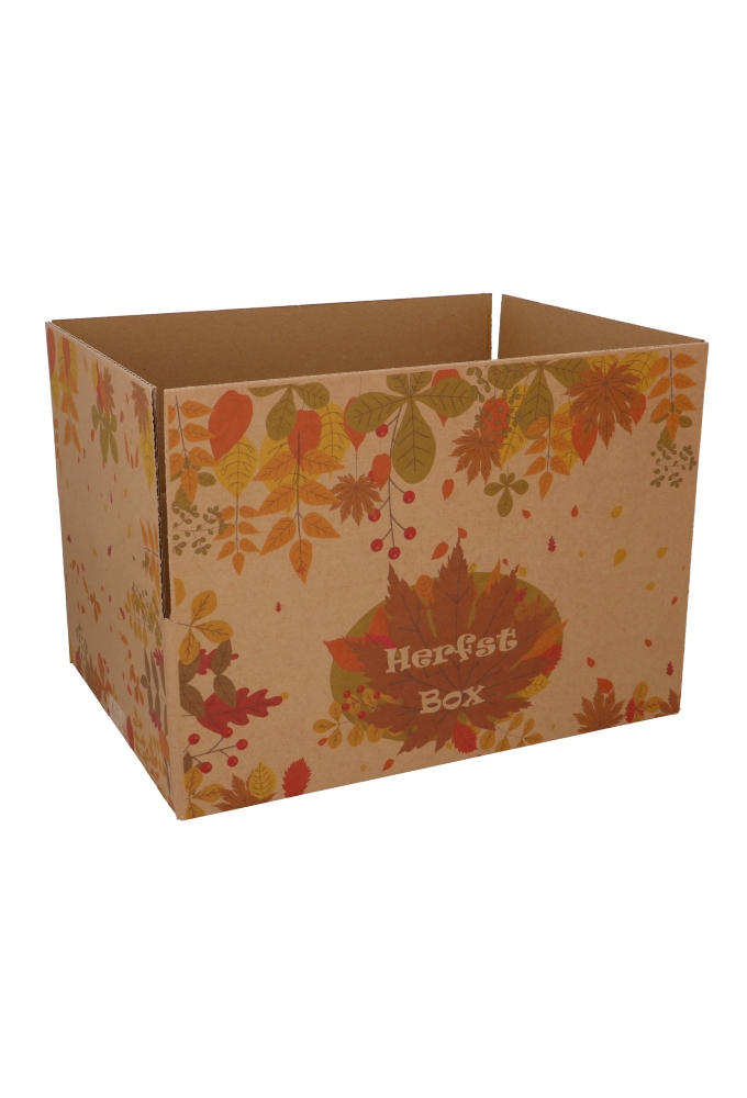 Geschenkdozen Herfstbox kraft 39x29x13cm 15stuks