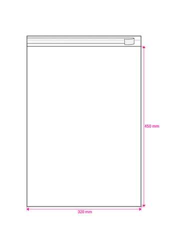 Cellofaan Zakjes Transparant Met Plakstrip 450x320mm 250stuks