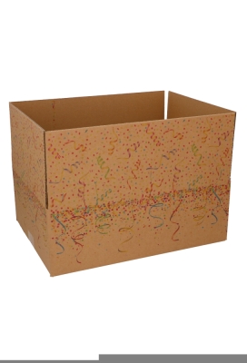 Geschenkdozen Confetti 39x29x13cm 15stuks