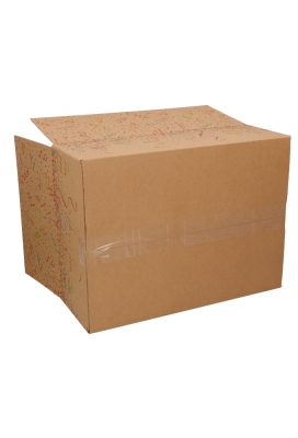 Geschenkdozen Confetti kraft 39x29x13cm 15stuks