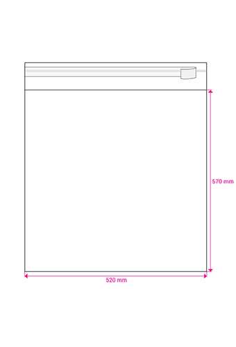 Cellofaan Zakjes Transparant Met Plakstrip 570x520mm 100stuks