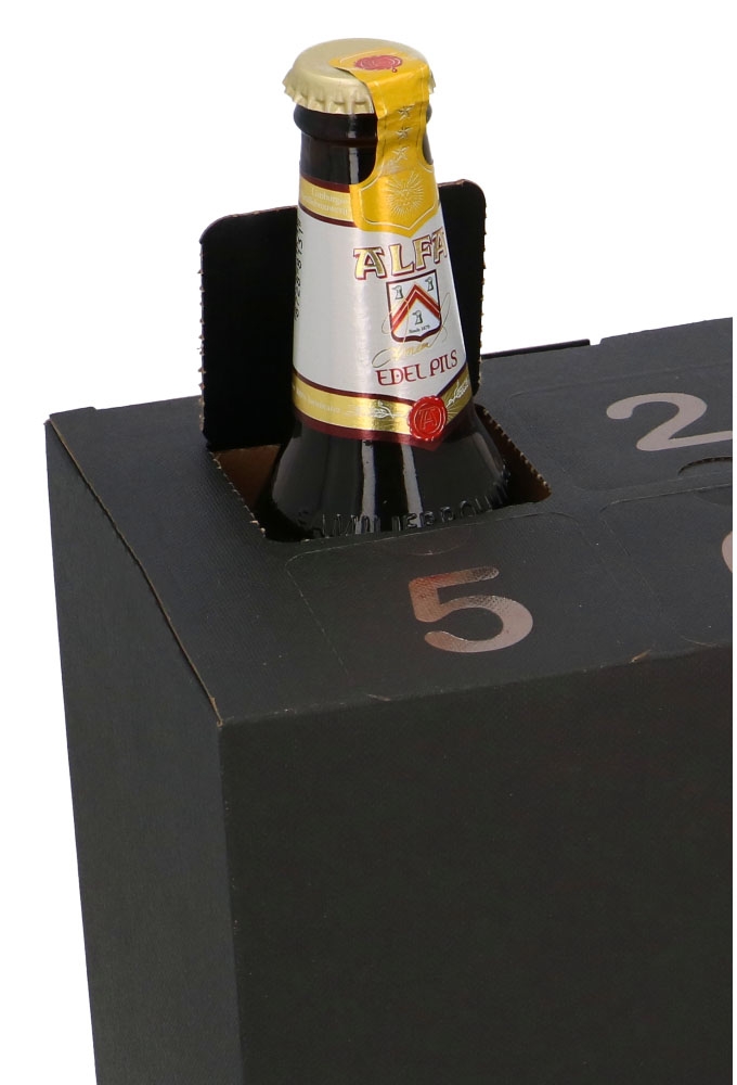 Bierverpakking Advents Blackbox 8vaks 30.8x15.4x24cm 25stuks