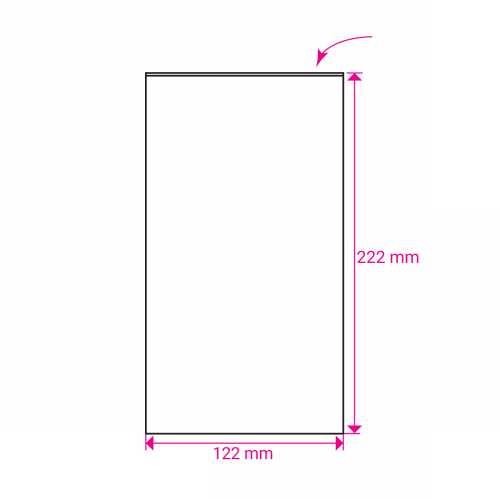 Cellofaan Zakjes Transparant 222x122mm 100stuks