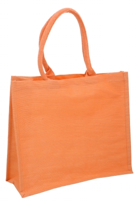 Luxe Draagtas Duco Peach Jute & Katoen Bigshopper 40x15x35cm 50stuks