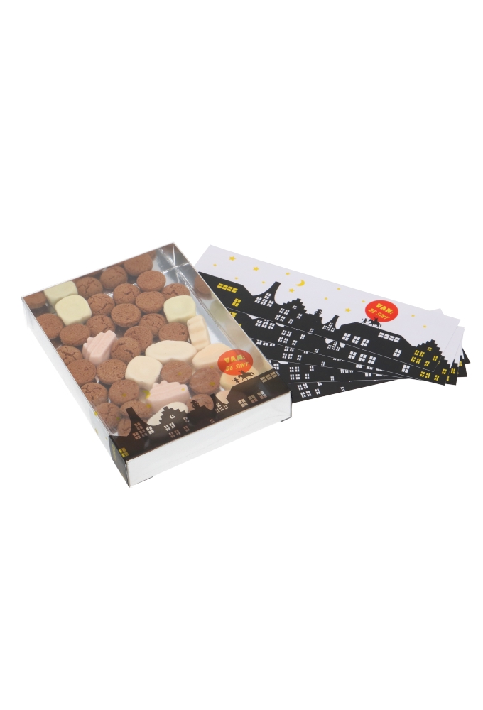 Etiketten Sint Transparant Van De Sint 21x6cm 20stuks