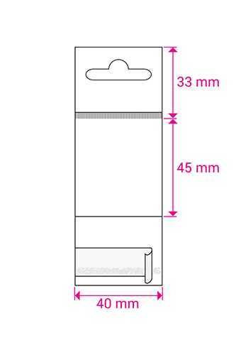 Cellofaan Zakjes Transp. & Wit Euroslot & Plakstrip 45x40mm 500stuks